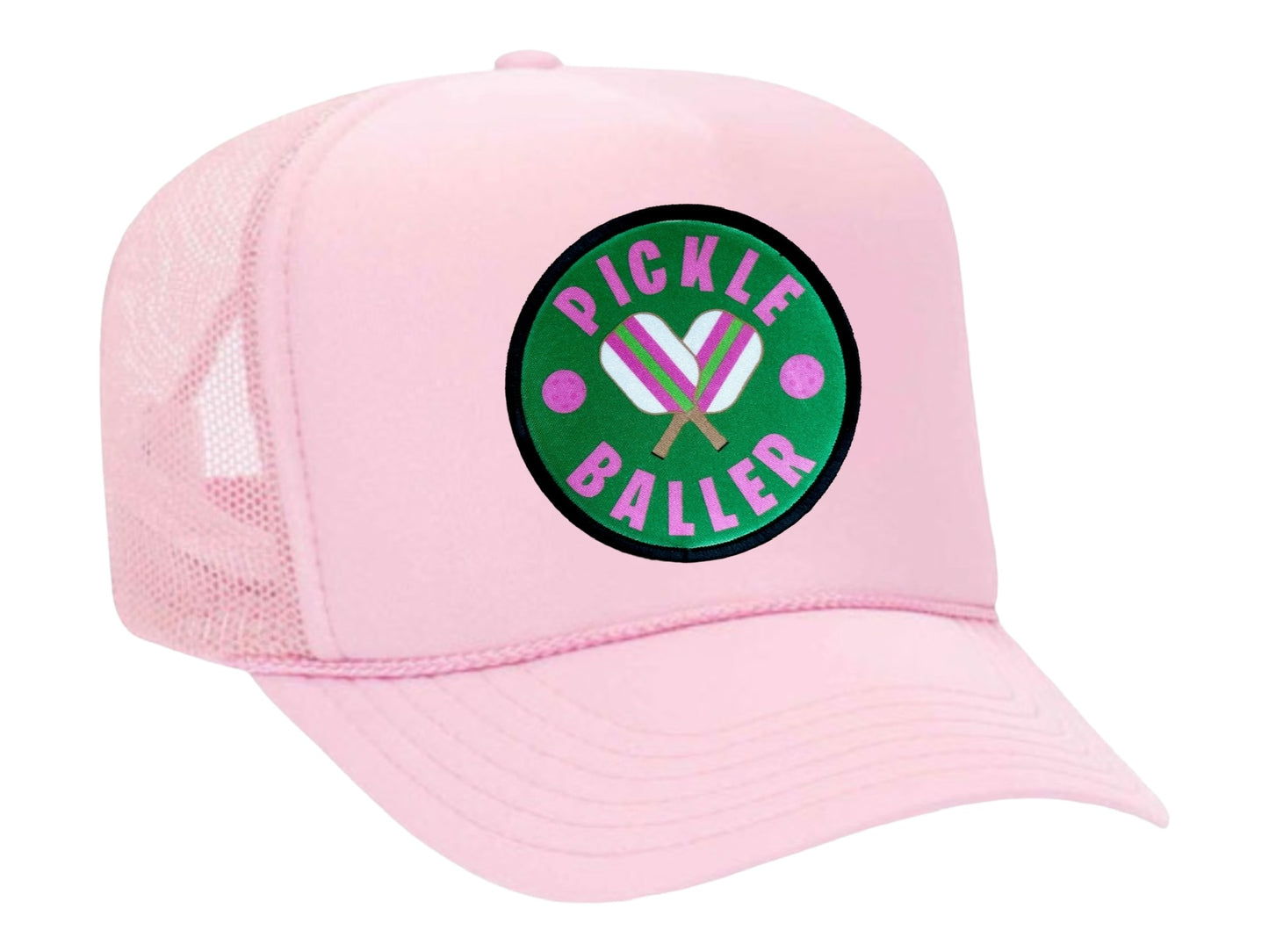 The “PickleBaller” trucker Hat