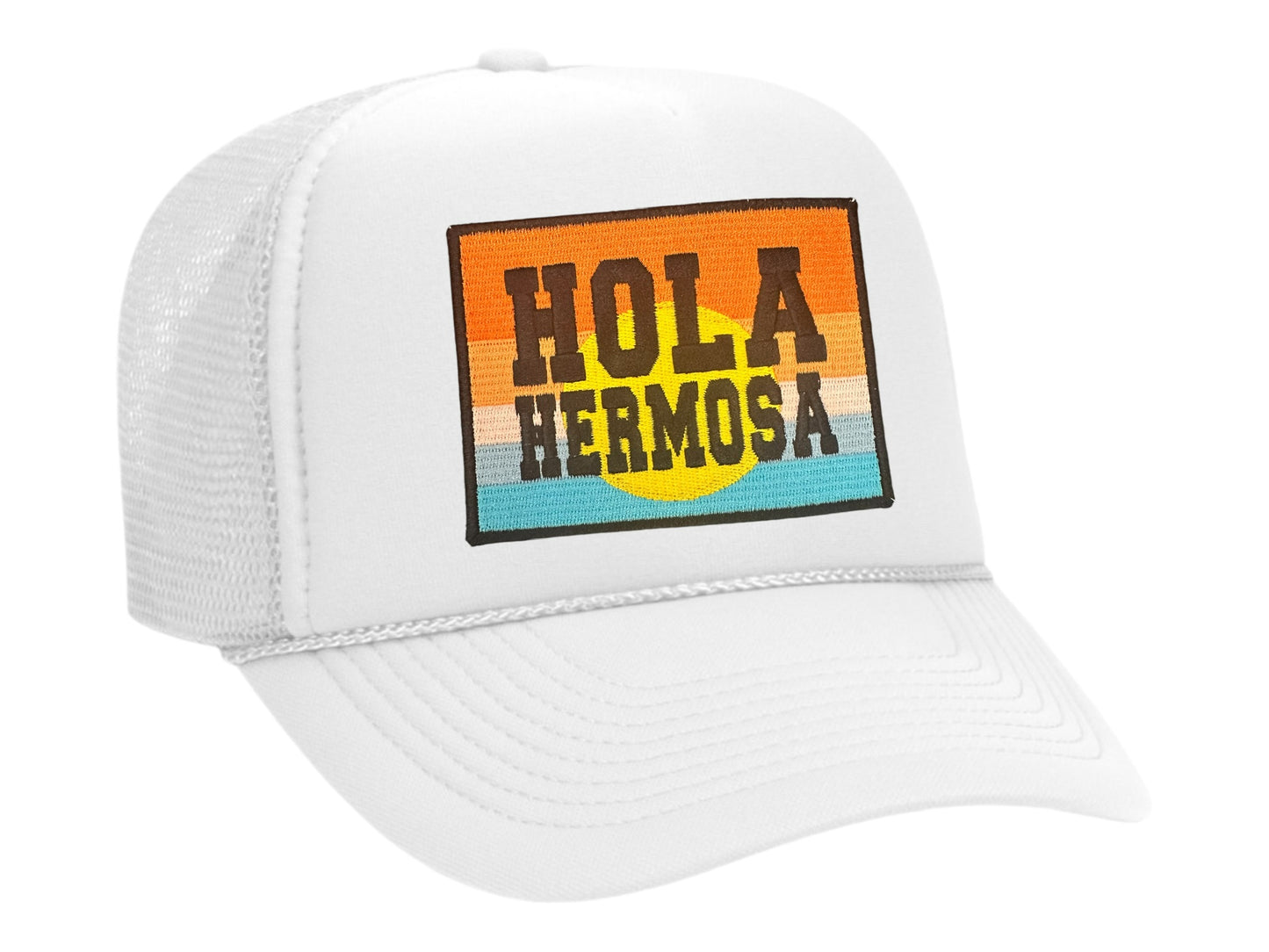 The Hola Hermosa Beach Trucker Hat