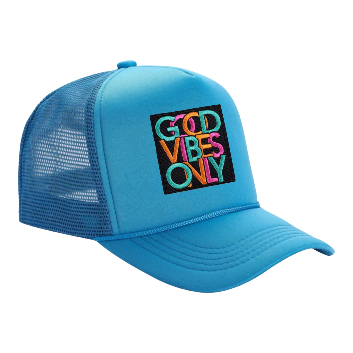 NWT Blue Good Vibes Trucker Hat - Turquoise Good Vibes Women main image 3