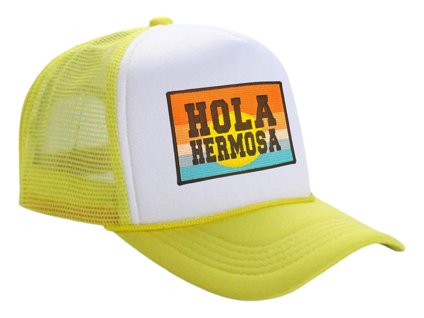 The Hola Hermosa Beach Trucker Hat