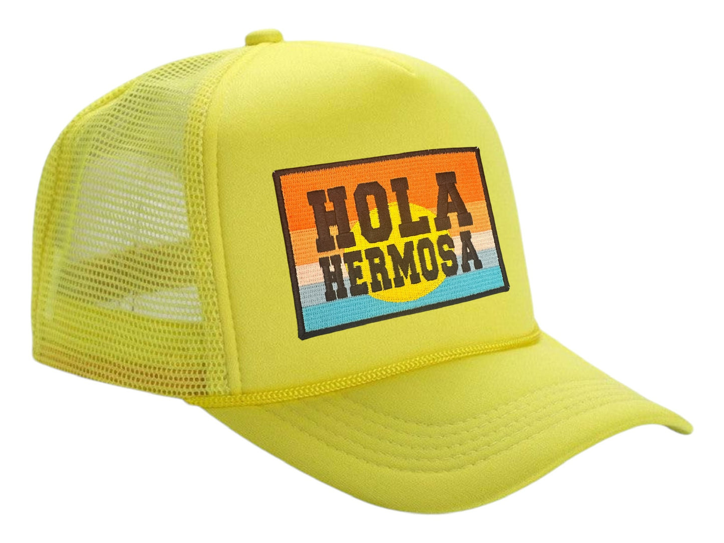 The Hola Hermosa Beach Trucker Hat