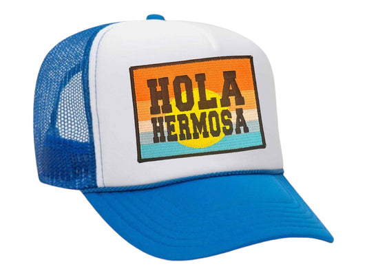 The Hola Hermosa Beach Trucker Hat