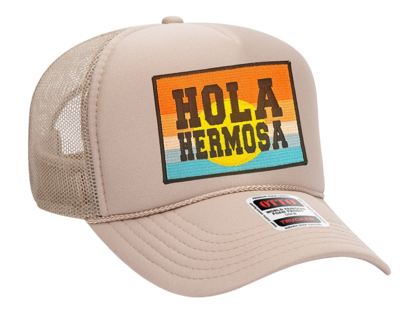 The Hola Hermosa Beach Trucker Hat