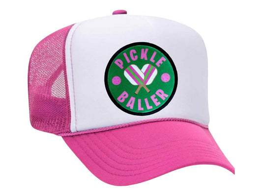 The “PickleBaller” trucker Hat