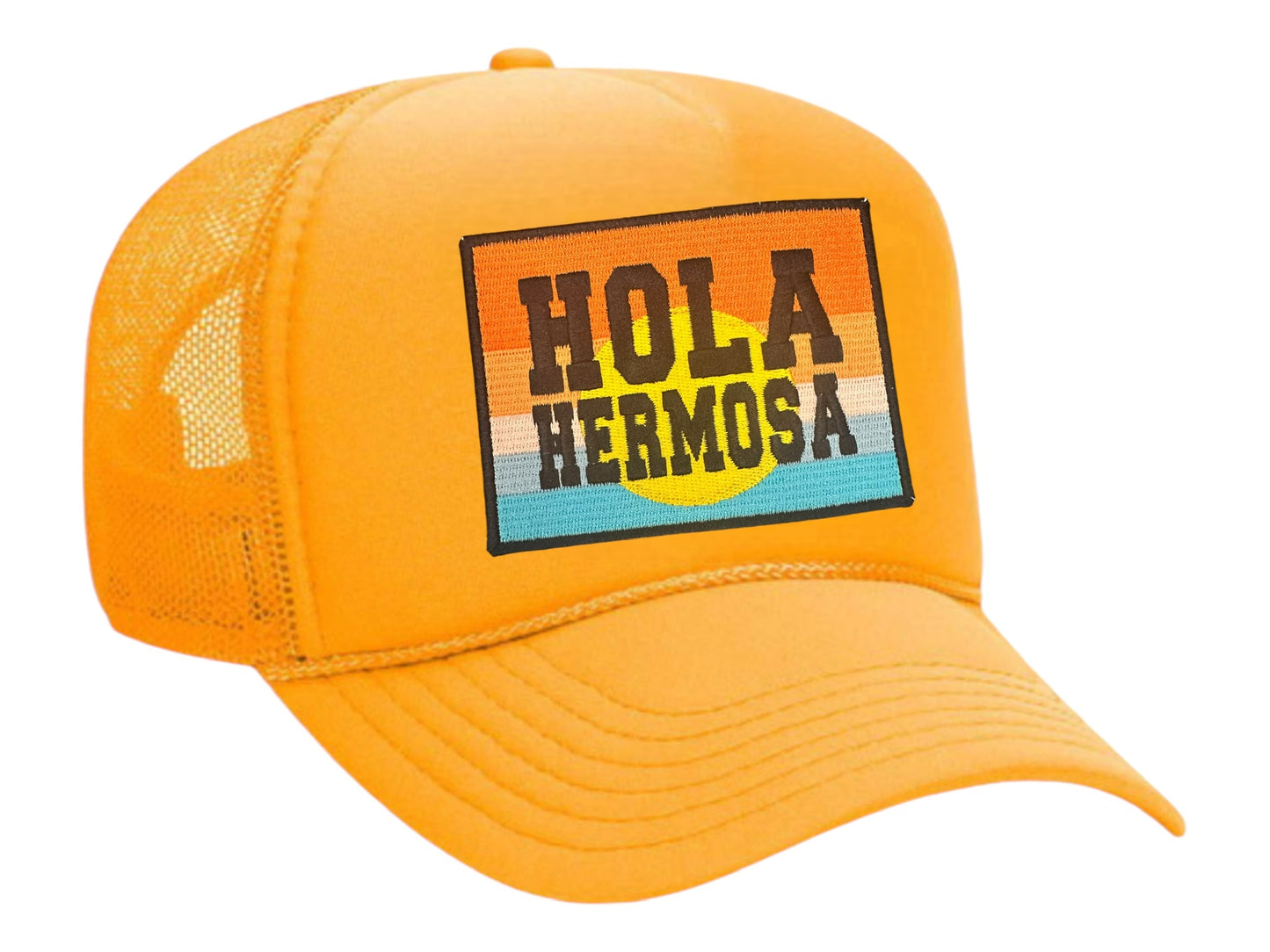 The Hola Hermosa Beach Trucker Hat